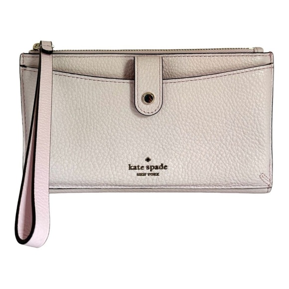 KATE SPADE New York Jackson Light Pink Leather Wallet crossbody - Picture 2 of 9